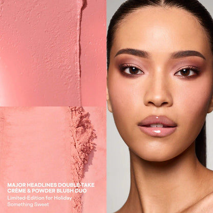 PATRICK TA 
Major Headlines Double-Take Crème & Powder Blush Duo & Lip Balm Makeup Gift Sets