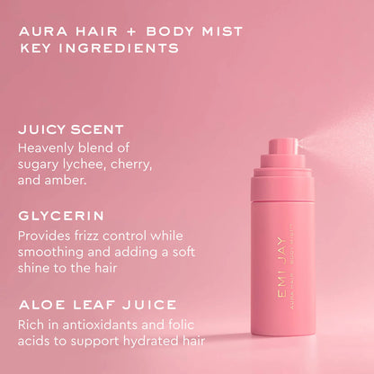 Emi Jay 
Aura Hair & Body Fragrance Mist in Lychee Baby with Lychee, Cherry, & Vanilla