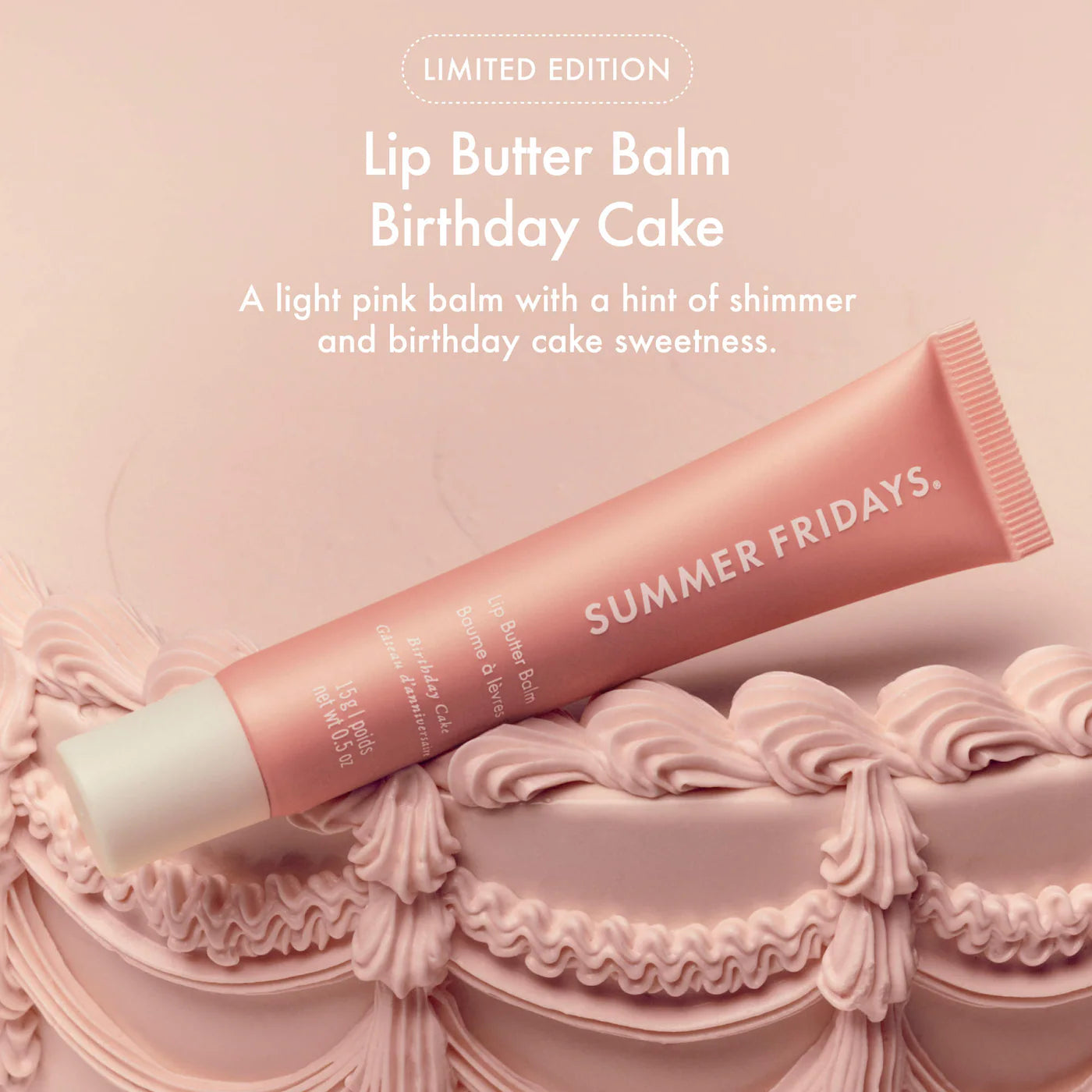 Summer Fridays 
Sweet Pink Duo with Birthday Cake + Strawberry Soft Serve Lip Butter Balm