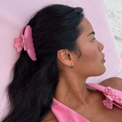 Emi Jay 
Big Effing Clip Hair Claw in Lychee Hibiscus