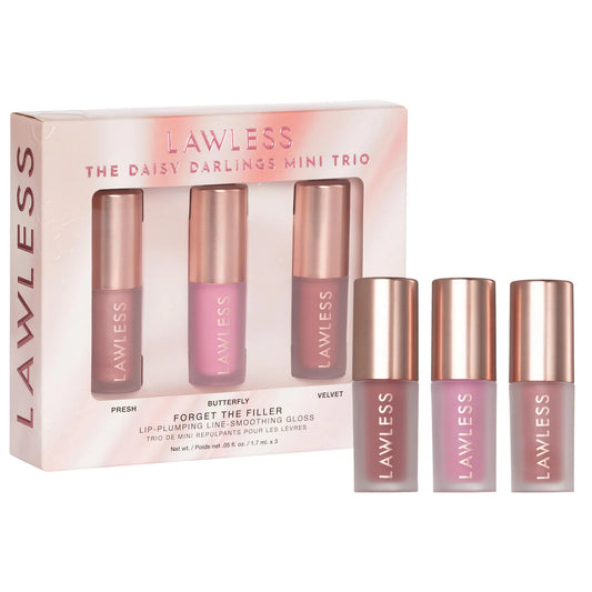 LAWLESS 
Mini Daisy Darlings Lip-Plumping Lip Gloss Trio