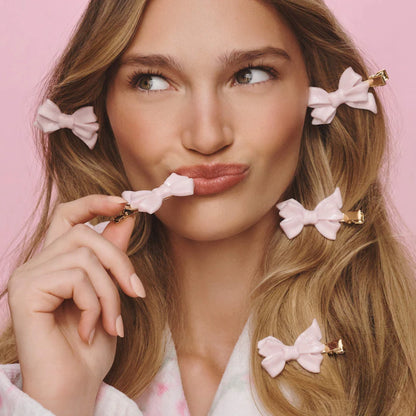 Mane 
Mane x Love Shack Fancy Pink Bow Hair Clips