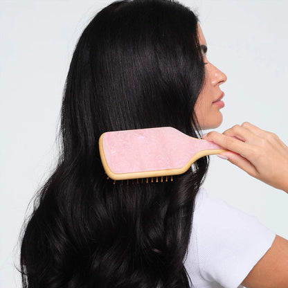 Emi Jay 
Bamboo Paddle Hair Brush in Pink Sugar