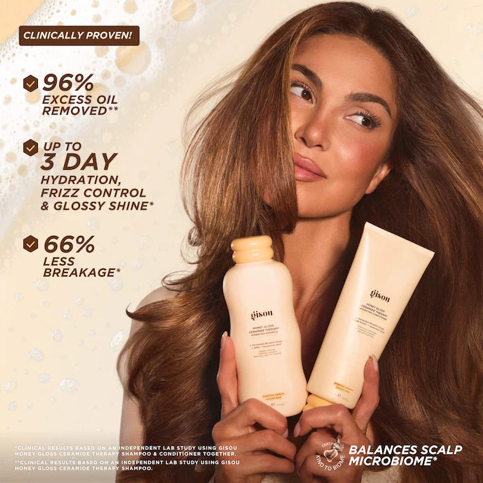 Gisou Honey Gloss Ceramide shampoo and conditioner set (preorder)