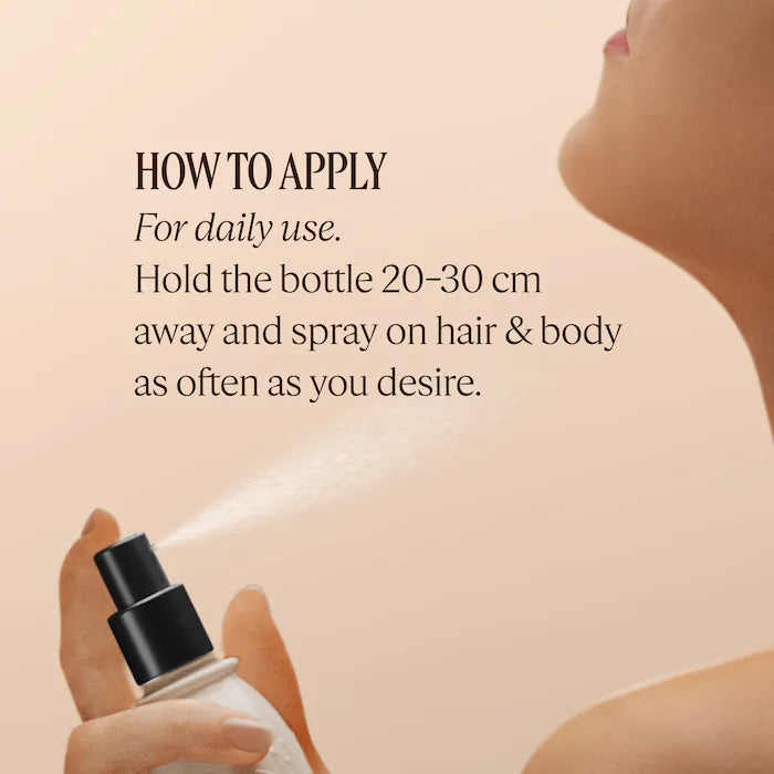 L'Occitane 
Amande Crème Brûlée Hair & Body Fragrance Mist with Almond + Vanilla Notes