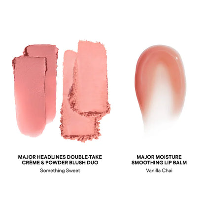 PATRICK TA 
Major Headlines Double-Take Crème & Powder Blush Duo & Lip Balm Makeup Gift Sets