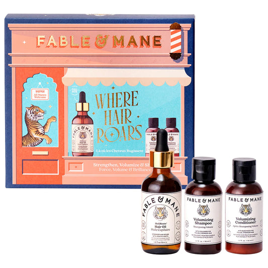 Fable & Mane 
Where Hair Roars – Strength & Volume Gift Set