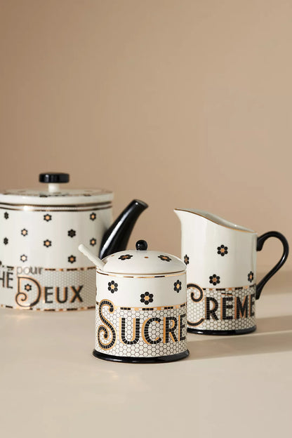 The Bistro Tile Stoneware Teapot