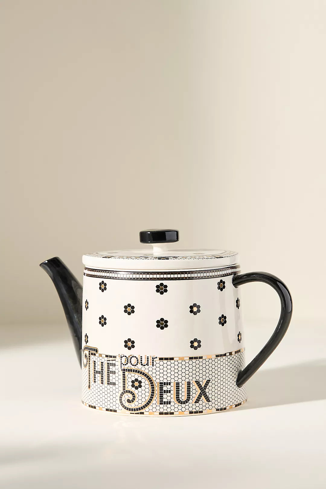 The Bistro Tile Stoneware Teapot