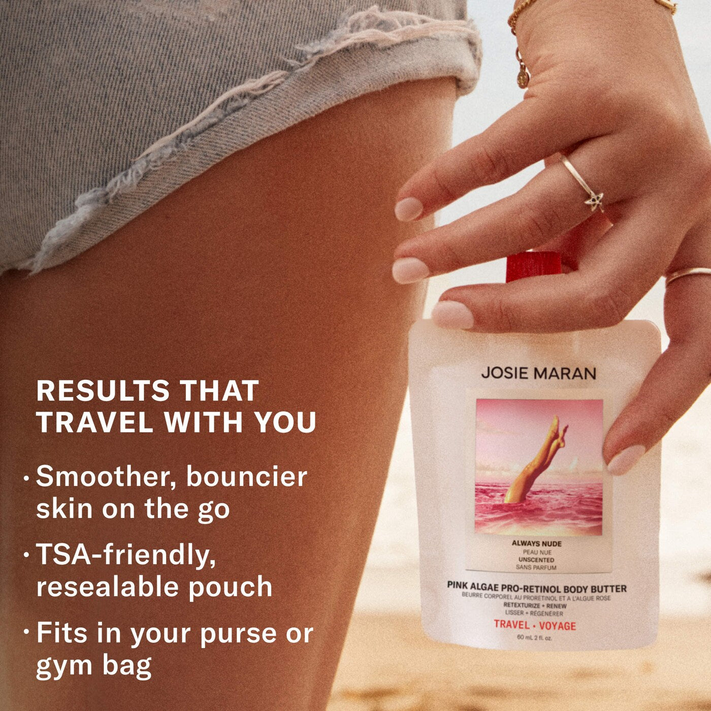 Mini Pink Algae Pro-Retinol Body Butter for Anti-Aging and KP