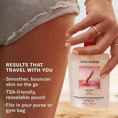 Mini Pink Algae Pro-Retinol Body Butter for Anti-Aging and KP