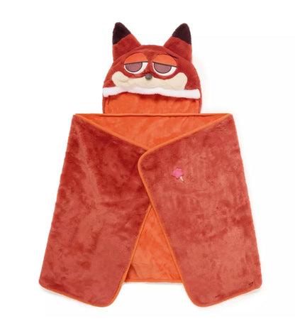 Nick Wilde Hooded Throw Blanket