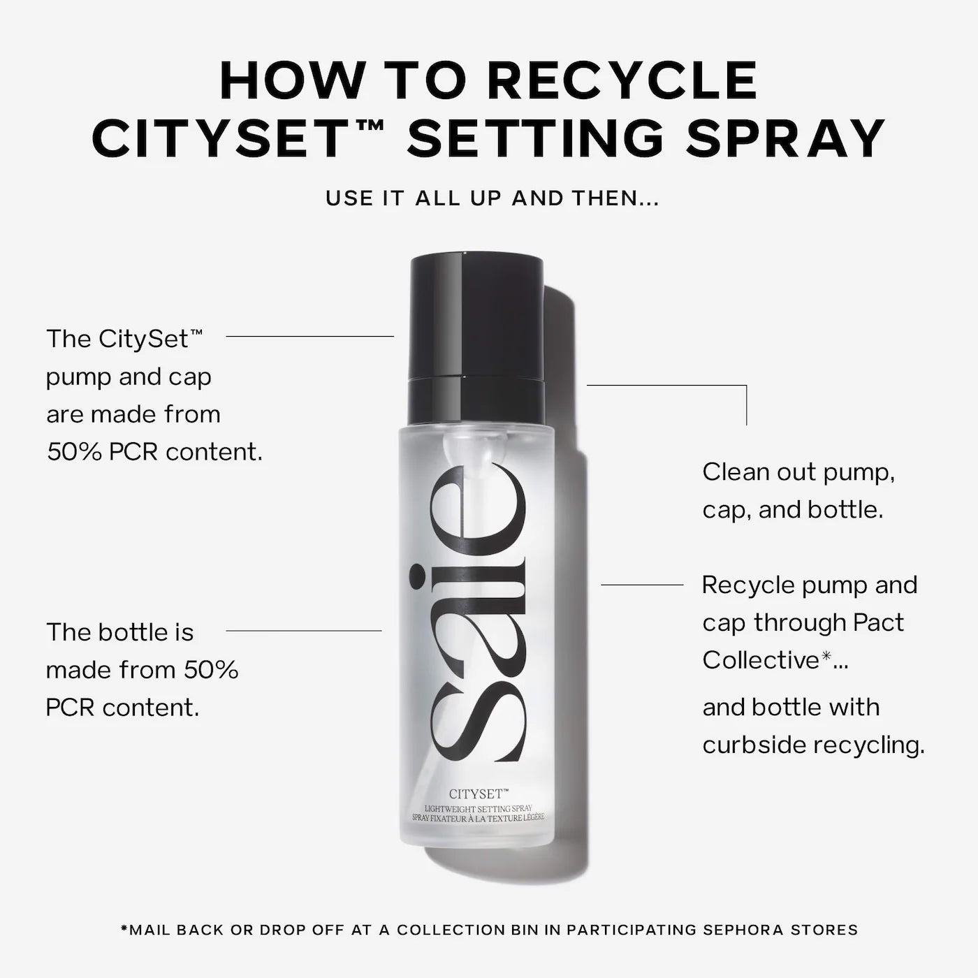 Saie 
CitySet™ Ultra-Fine Mist Setting Spray with 16 Hour Wear