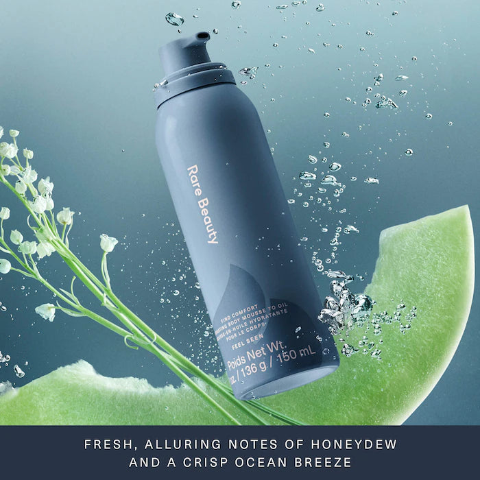 Rare Beauty by Selena Gomez 
Find Comfort: Feel Seen Hydrating Body Mousse to Oil