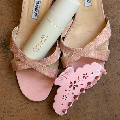 BIG EFFING CLIP IN ROSE FLEUR EYELET