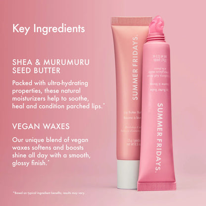 Summer Fridays 
Sweet Pink Duo with Birthday Cake + Strawberry Soft Serve Lip Butter Balm