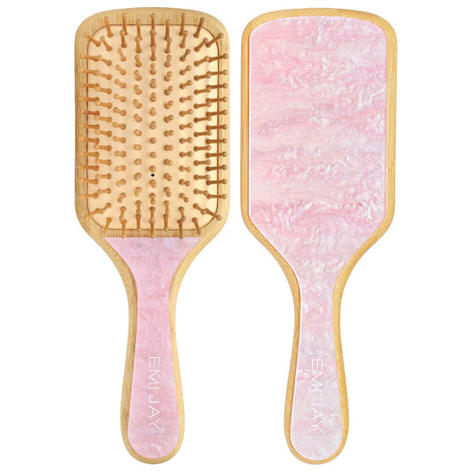 Emi Jay 
Bamboo Paddle Hair Brush in Pink Sugar