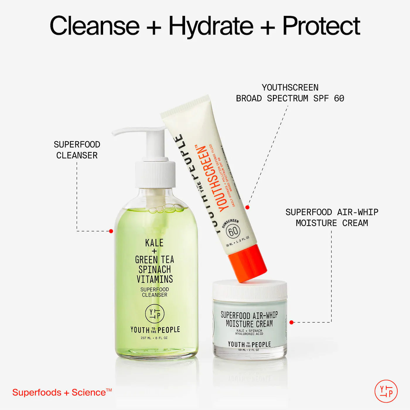Youth To The People 
Youthscreen™ Daily Hydration + Pollution Defense Invisible Broad Spectrum Sunscreen SPF 60