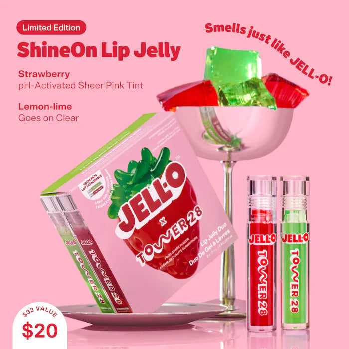 JELL-O™ X TOWER 28 Lip Jelly Lip Gloss Gift Set