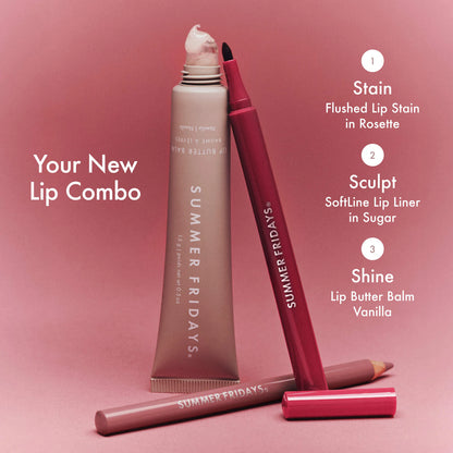 Summer Fridays 
Flushed Lip Stain 12HR Transfer-Proof Lip Tint