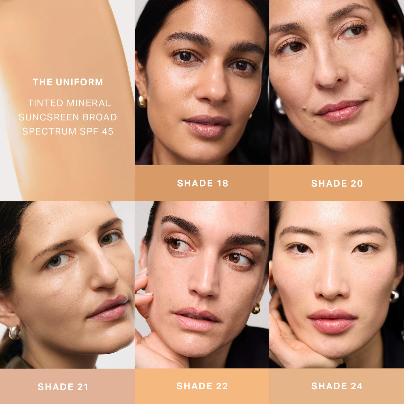 MERIT 
The Uniform™ Tinted Mineral Sunscreen Broad Spectrum SPF 45