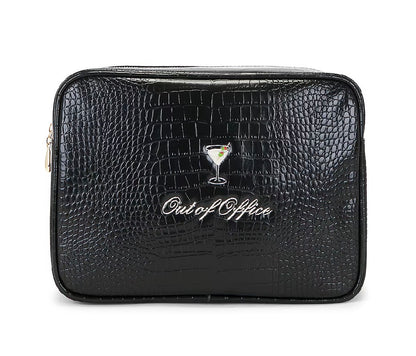 Out Of Office Martini Croc Pouch