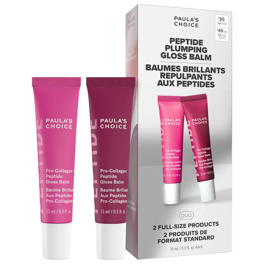 Paula's Choice 
Peptide Plumping Gloss Balm Duo Gift Set for Hydrated, Fuller Lips