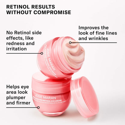 Josie Maran 
Pink Algae Pro-Retinol Brightening + Firming Eye Cream
