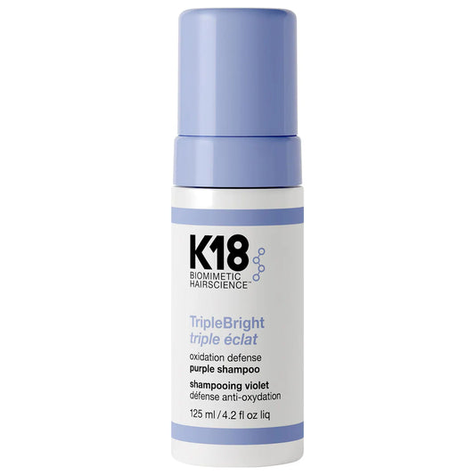 K18 Biomimetic Hairscience 
TripleBright Oxidation Defense Purple Shampoo Foam
