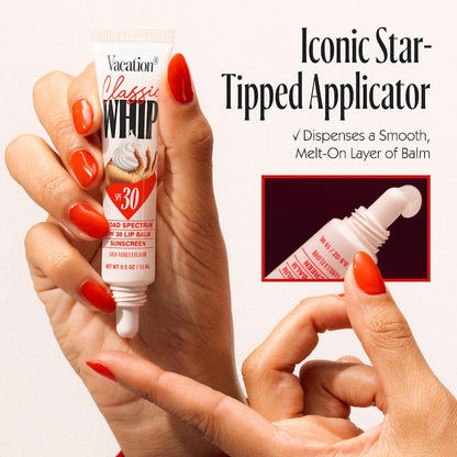 Vacation 
Classic Whip Lip SPF 30 Lip Balm