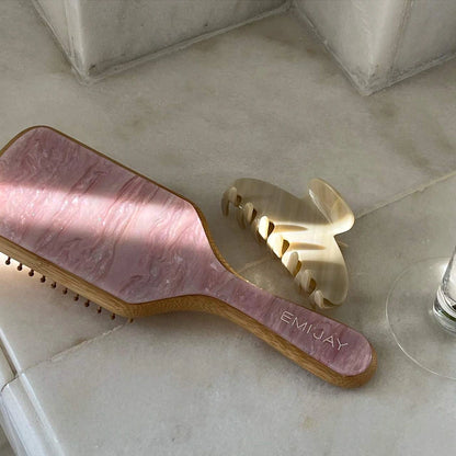 Emi Jay 
Bamboo Paddle Hair Brush in Pink Sugar