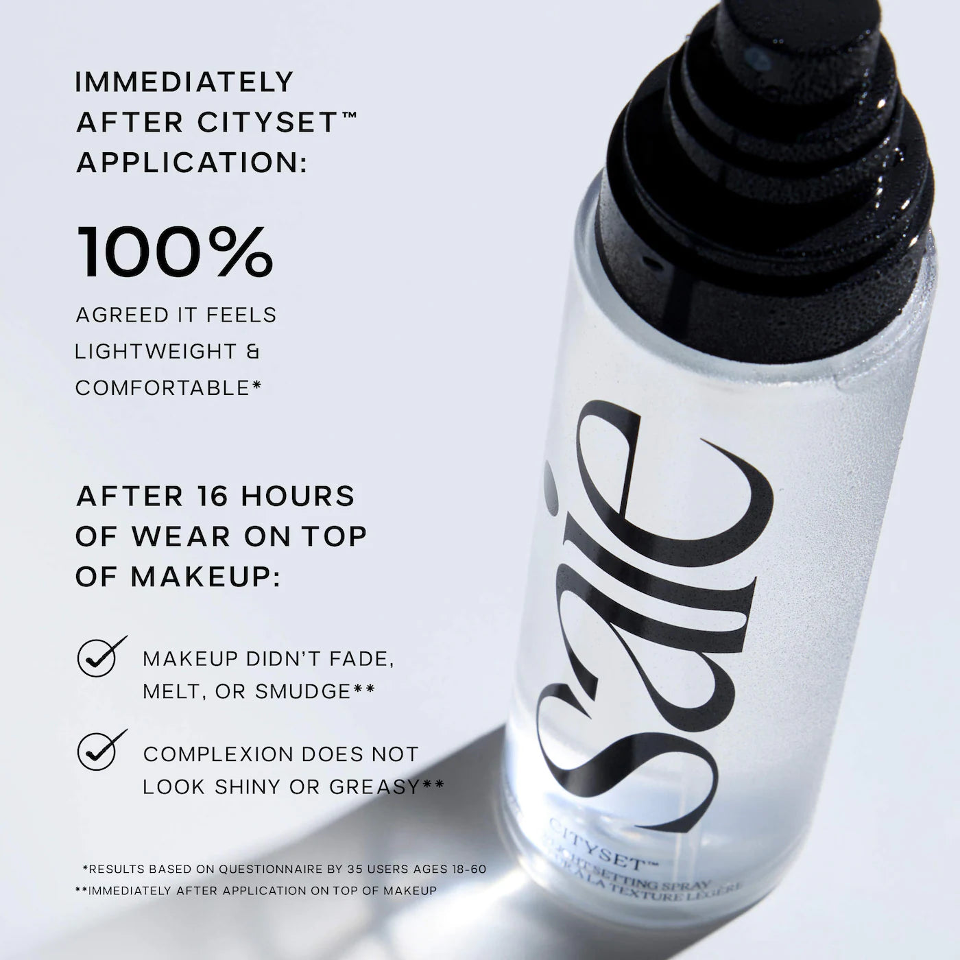 Saie 
CitySet™ Ultra-Fine Mist Setting Spray with 16 Hour Wear