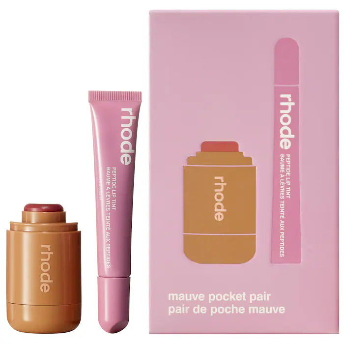 Rhode 
Pocket Pair Lip + Cheek Set (sleepy girl + pretzel)