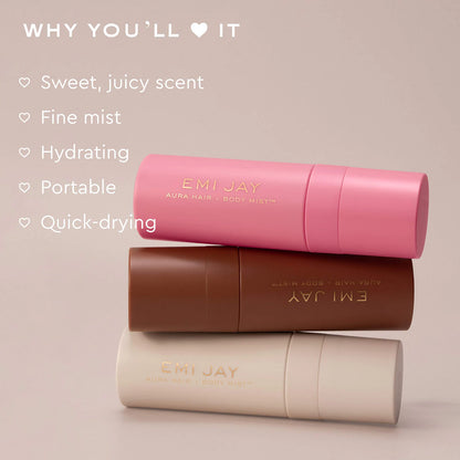 Emi Jay 
Aura Hair & Body Fragrance Mist in Lychee Baby with Lychee, Cherry, & Vanilla