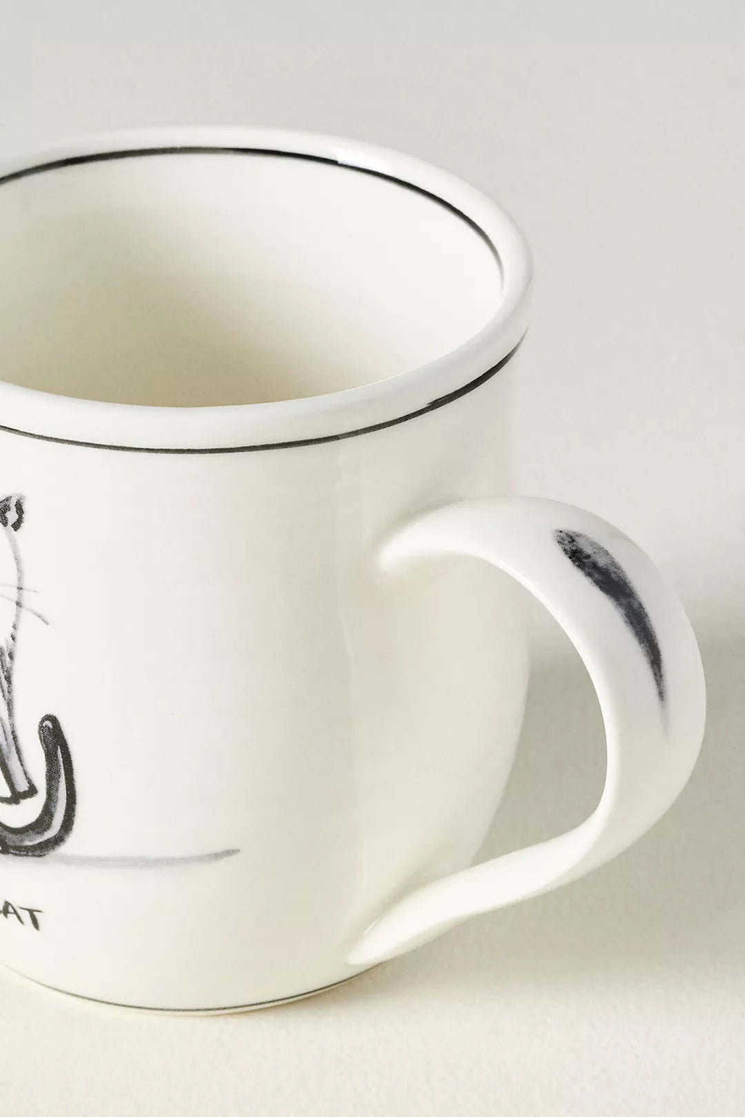 Molly Hatch Stoneware Halloween Cat Mug
