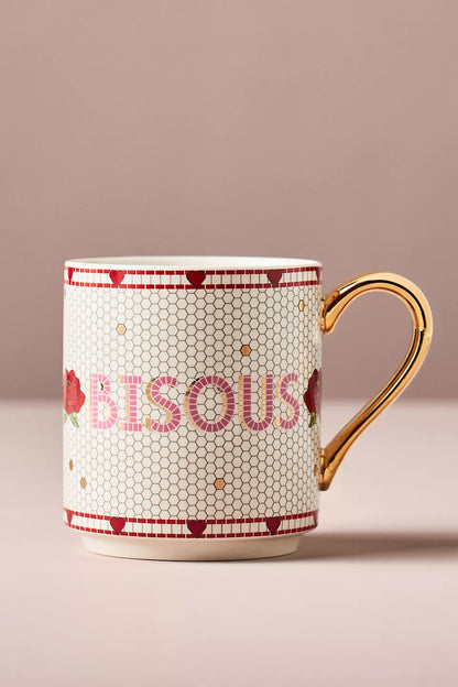 The Bistro Tile Stoneware Mug: Valentine's Edition