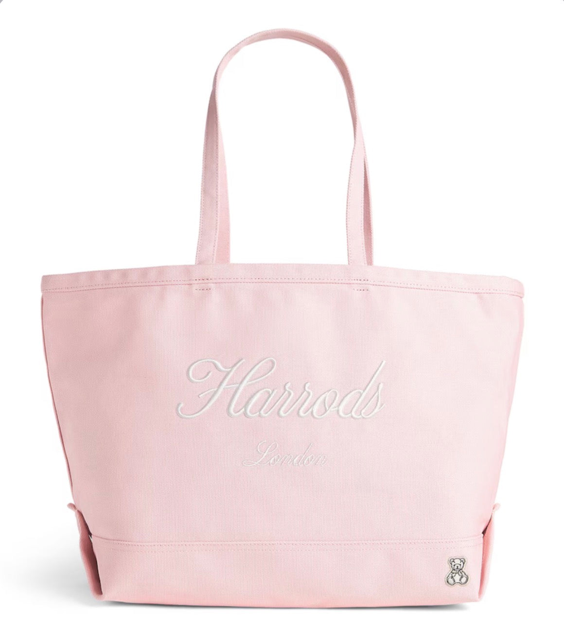 HARRODS
Medium Cotton Embroidered Logo Tote Bag