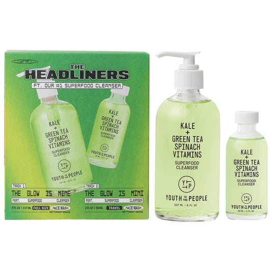 Youth To The People 
The Headliners Superfood Antioxidant Cleanser Skincare Set (pre-order)