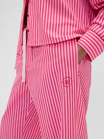 Gap × Summer Fridays Relaxed Poplin Stripe PJ Pant