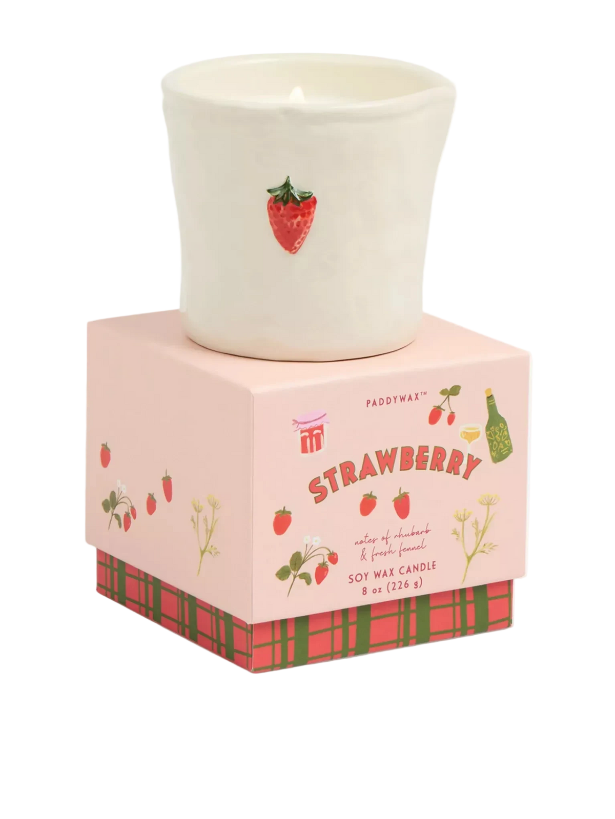 PADDYWAX
Strawberry Ceramic Scented Wax Candle