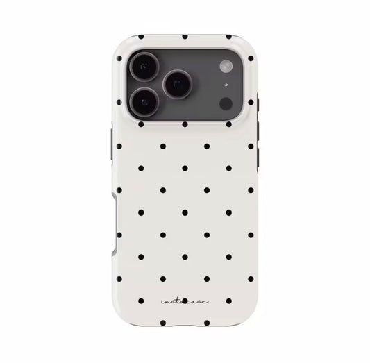 White Polka Dots Phone Case
