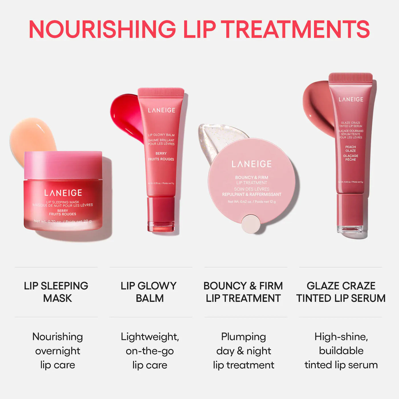 LANEIGE 
Glaze Craze Donut Delight Hydrating Tinted Lip Serum Duo