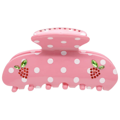 Emi Jay 
Sweetheart Hair Claw Clip in Lychee Berry Dot