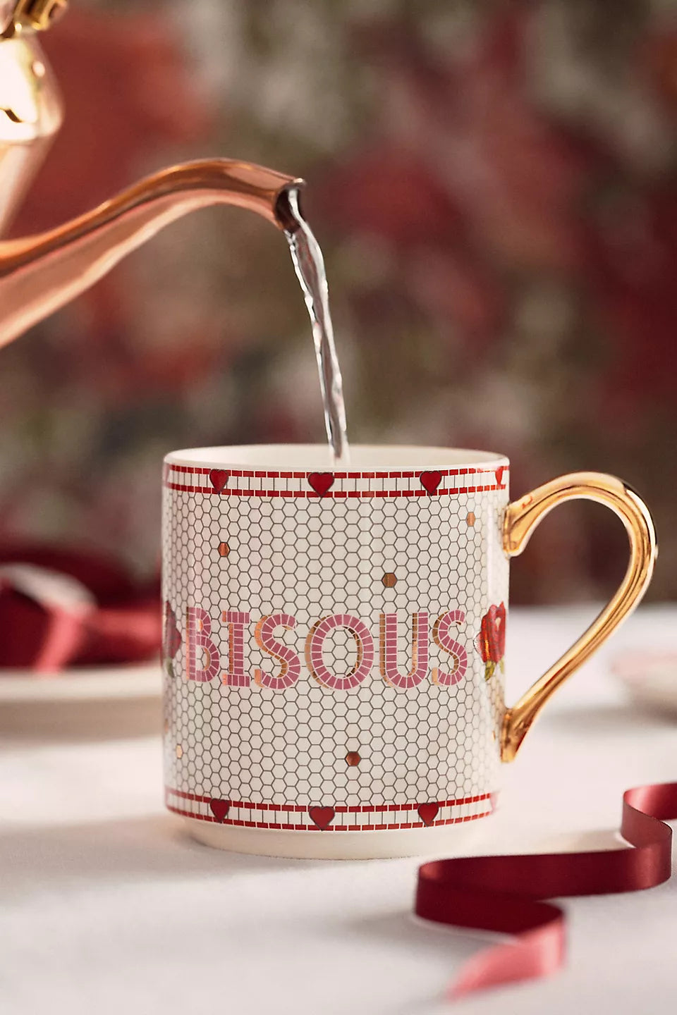 The Bistro Tile Stoneware Mug: Valentine's Edition