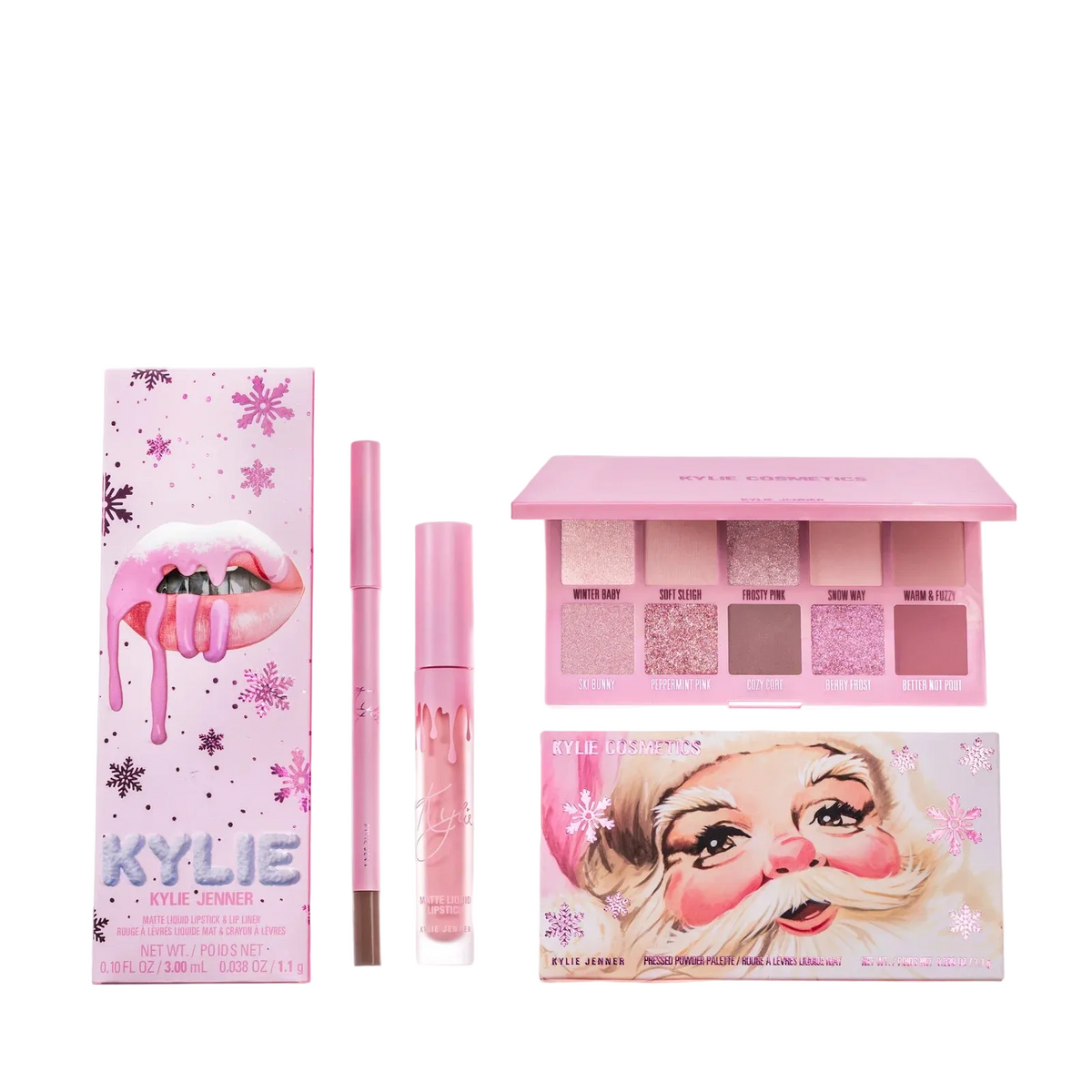 KYLIE COSMETICS winter kissed matte lip kit & palette duo