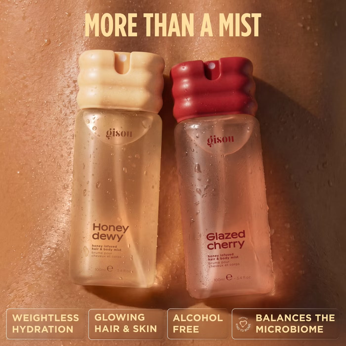 GISOU
Gisou Honey Infused Hair & Body Mist 100ml - Glazed Cherry