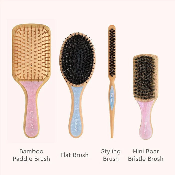 Emi Jay 
Bamboo Paddle Hair Brush in Pink Sugar