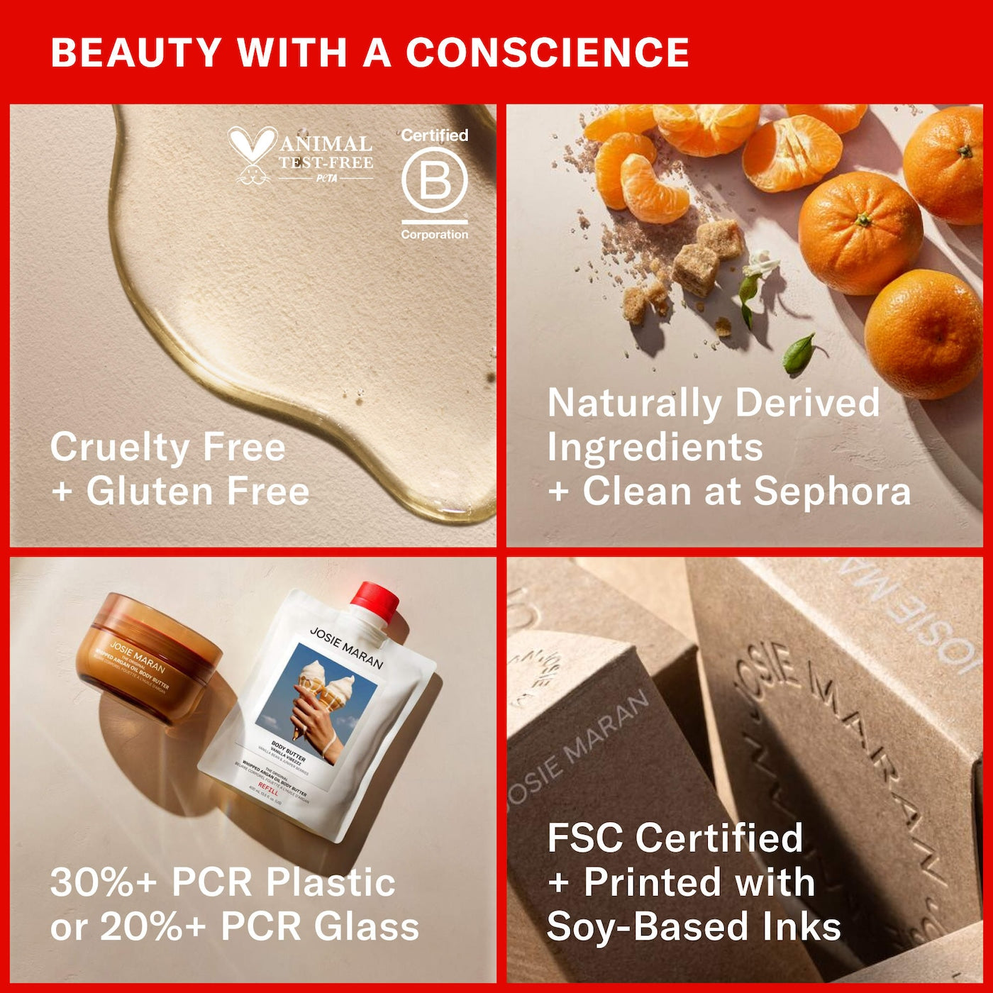 JOSIE MARAN 
Hydrating + Cleansing Argan Refillable Body Wash