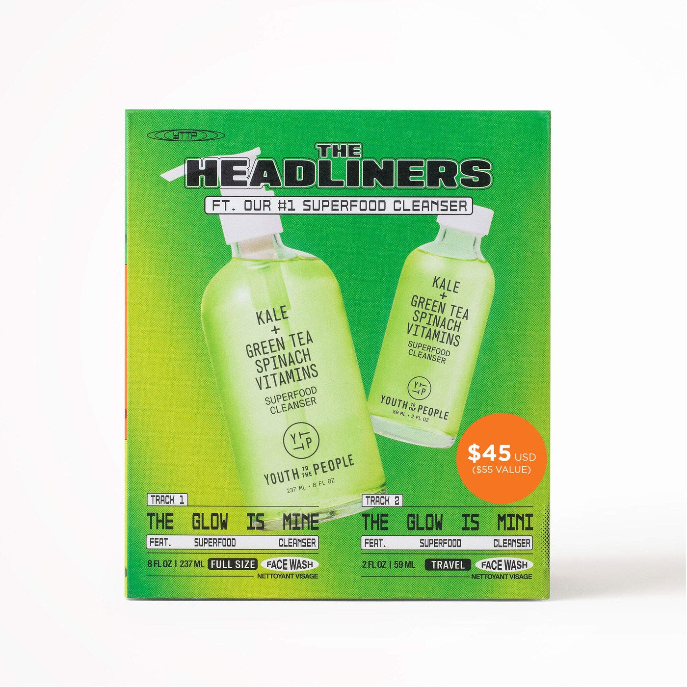 Youth To The People 
The Headliners Superfood Antioxidant Cleanser Skincare Set (pre-order)
