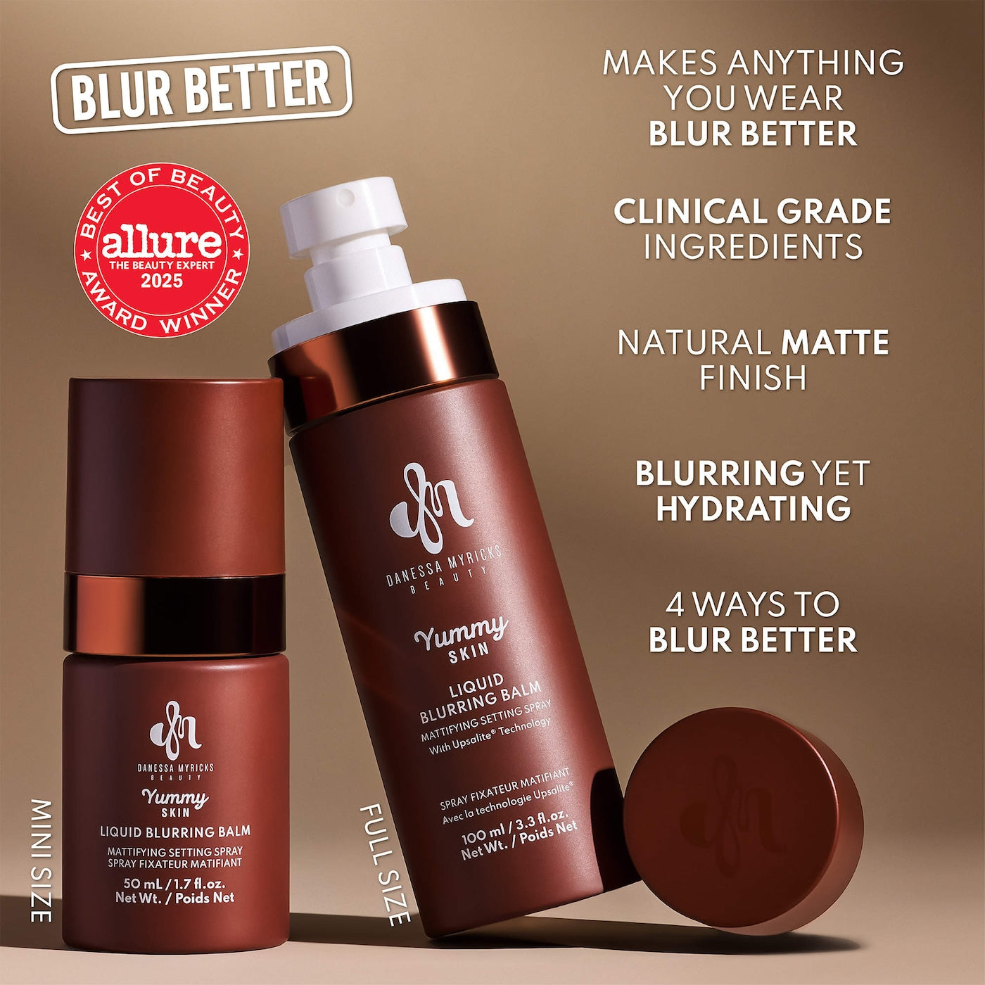 Danessa Myricks Beauty 
Yummy Skin Liquid Blurring Balm Mattifying Setting Spray